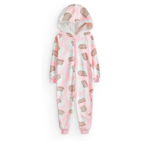 Pusheen Girls' Pink All-Over Print Onesie Cover