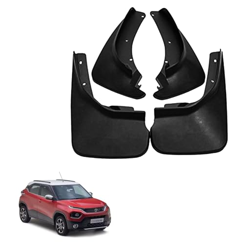 Autokaar O E Type Car Mud Flap Box Shape Splash Protection Guard Tyre Flap Complete Set of Front & Rear Tires for Tata Punch EV