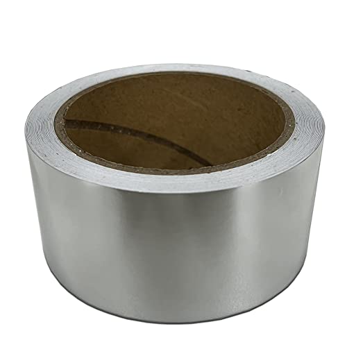 Image of LZLRUN 2 Inches x 30 FT Chrome Mirror Vinyl Tape Wrap Adhesive Car Sticker Decal Film (Silver)