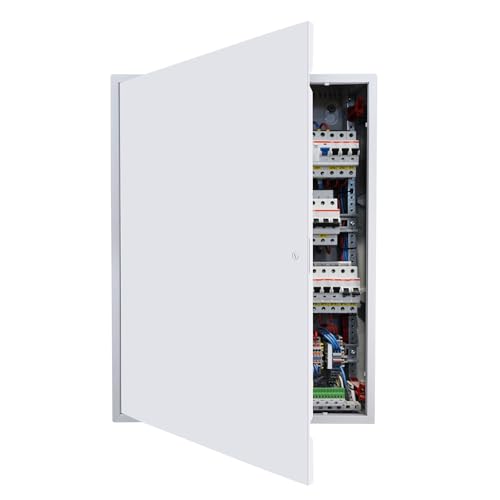 VEVOR Access Panel for Drywall, 33.2 x 25.2 in Galvanized Steel Access Door, Easy Install Hinged Service Panel with Screwdriver Latch, for Ceiling Plumbing Electrical, 24.4 x 32.4 in Cutout Size White