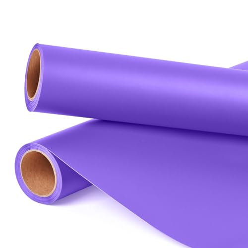 Prime Vinyl 11 Ft PET vinilo adhesivo Morado Mate - 30.5 x 335.5 cm Vinilo Permanente Morado Mate para Cortadora, Calcomanía para el Hogar, Vasos, Ventanas