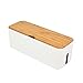 Produktbild Kabelbox Groß Steckdosenbox, Kabelsammler Aufbewahrungsbox Aus ABS Kunststoff Für Kabelführungs Ladekabel, Kabelorganisation Mit Belüftung, Kabel Verstecken Zum Schutz Von Kinder Und Haustiere