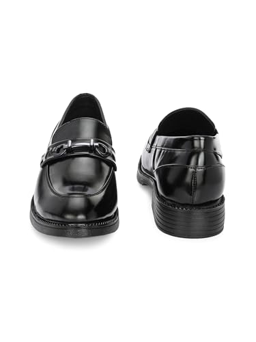 Image of STANPHORD Men Formal Loafer Shoes | Patent PU Slip-On Moccasins | Flat Rubber Sole | Casual Office Driving Travel Wear | Lightweight (TPSL S1)