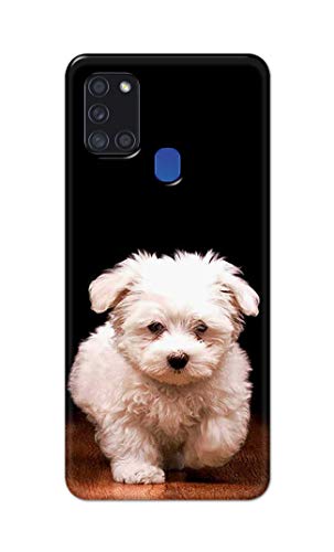 Image of PRINTFIDAA� Printed Hard Back Cover Case for Samsung Galaxy A21s Back Cover (Puppy Dog) -2808