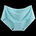 Produktbild Secuos Nahtlose Höschen Seidenunterwäsche Weiche Slips Für Damen Soild Damenwäsche Mid-Waist Unterhose Für Damen Damen Pantys M-2Xl XL Hellblau