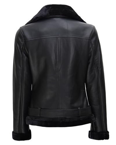 fjackets Leather Sherpa Jackets For Womens - Real Lambskin Shearling Jacket Womens4