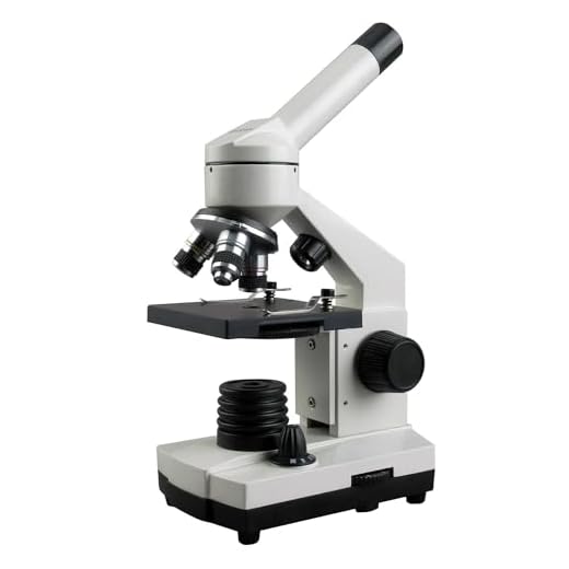 AmScope - 40X-1000X Cordless LED Metal Frame Compound Microscope w Top & Bottom Lights