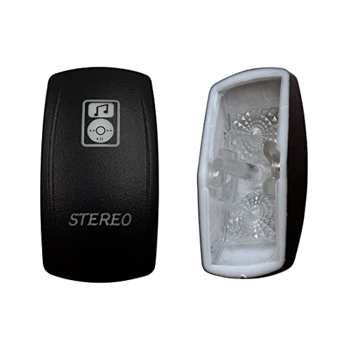 Image of Laser Etched Backlit Switch Cover Cap for Car Boat Dashboard Rocker Switch