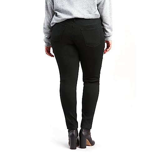 Jack David Blue/Black Womens Plus Size Stretch Soft Butter Skinny Premium Denim Jeans Pants Size2