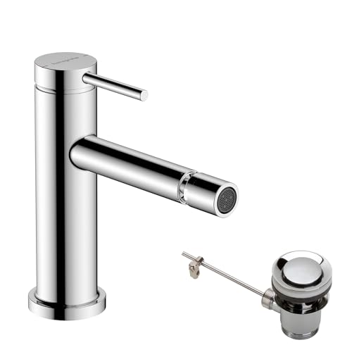 Grifo lavabo 100 mm hansgrohe Tecturis S para bidé, diseño minimalista en acabado cromo 2