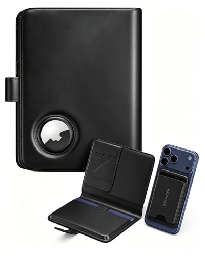 Stouchi AirTag Passport Holder with Card Case