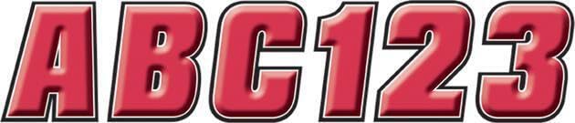 ATV&UTV Replace Parts & Accessories for Hardline Snowmobile ID Kit 2" Red for Black Mod-BBM45-FV5958