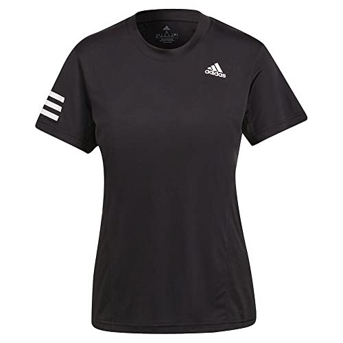 T-shirt de tennis Adidas femme noir vêtement sport club taille L