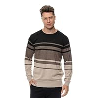 Suéter Masculino Tricot Listrado Gola Redonda Crocker - 50245 - M Única