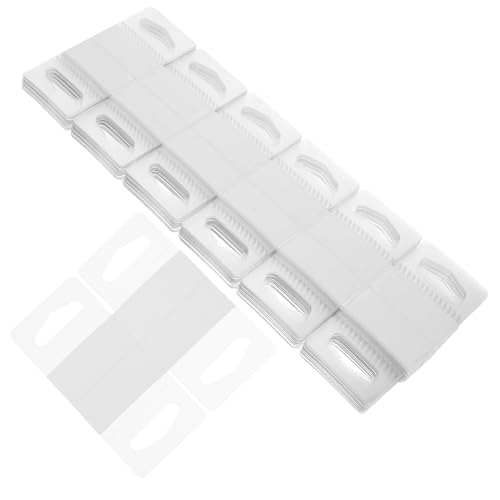 VILLFUL 200pcs Self-Adhesive Hanging Tags for Retail Display Hangers Sticky Tabs Heavy Duty Labels Holders for Wire Shelves