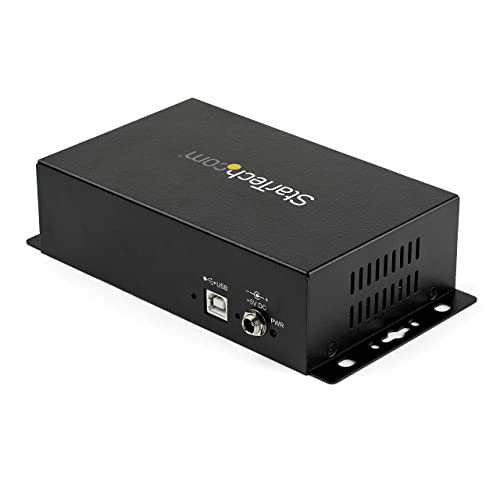 Image of StarTech 8-Port USB to Serial RS232 Hub, Industrial, TAA (ICUSB2328I) | FTDI USB to DB9 RS-232 Adapter Hub, DIN Rail and Wall Mountable, COM Port Retention