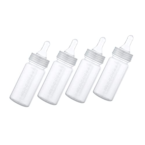 BESTonZON Einweg Babyflaschen 100ml Mit Für Die Milchfütterung Geeignet Für Neugeborene 0 3 Monate Transparente Babyflaschen Für Eine Einfache Anwendung