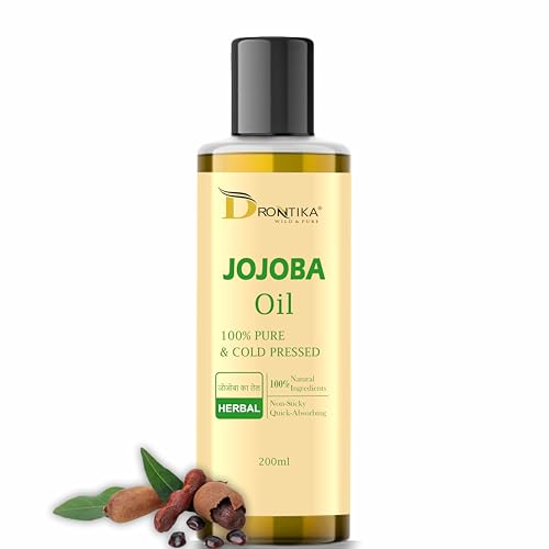 Drontika Wild & Pure Cold Pressed Jojoba Oil for Hair Growth, Fac...