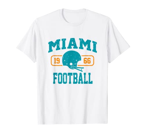Miami Football Athletic Vintage Sport Team Fan Regalo Maglietta