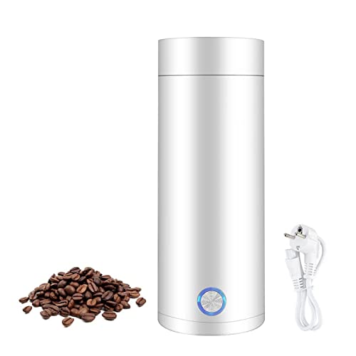 Reise-Wasserkocher, Kleiner Tragbarer Wasserkocher, Schneller Wasserkocher, Teekanne Trockenschutz und Trennbares Netzkabel, für die Zubereitung von Tee, Kaffee, Babymilch (400MLWeiß) Cover
