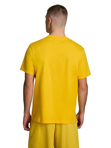 Image of Champion Men's Graphic Short Sleeve T-Shirt, Standard Fit, Tonal Script Logo, Midweight 100% Cotton