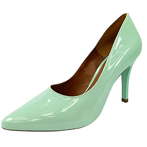 Scarpin Zhaceci Verde Pistache Cor:Verde;Tamanho:35