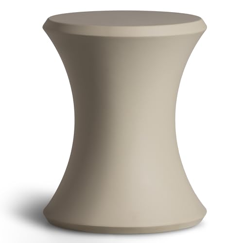 Image of Coast Modern Outdoor Side Table - Lounger Table for Inside Pool or on Patio - All-Weather Furniture for Sun Shelf Up to 15 inch - Sand