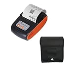 - Version Bluetooth: 4.0 Imprimante Portable, Mini poche Imprimante de reçu thermique sans fil Bluetooth compatible avec des imprimantes de machine à factures d\'imprimante de téléphone mobile Imprimez à Tout Moment(blanc)