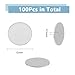 DICOSMETIC 100Pcs Metal Round Circle Plate 12mm Stainless Steel Blank Coins Round Blanks Tag Circle Stamping Pieces for DIY Jewelry Making, No Hole