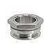 1 Pc 1.5 Inch Weldless Bulkhead With Double TC Port – 304 Stainless Steel Tri Clamp Ferrule – Easy Install – Fits 41mm Hole(Single Side with Punch)
