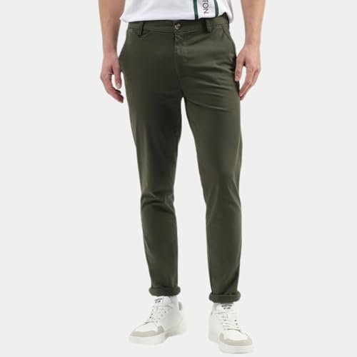 Image of Jack and Jini Men Casual Stretchable Cotton Pants | Chinos | Trousers (Regular Fit)