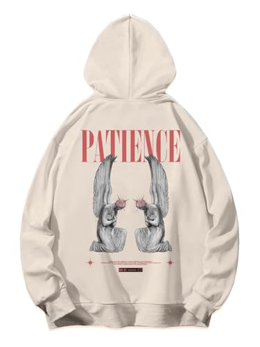 Image of SXV 'Patience' Printed Cool Aesthetic Sweatshirt Hoodie