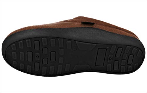 Dr Keller - Pantofole da uomo in pile con suola