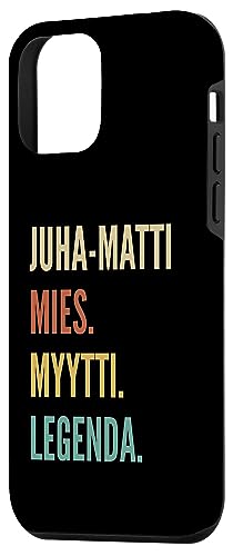 Image of iPhone 12 mini Funny Finnish First Name Design - Juha-Matti Case