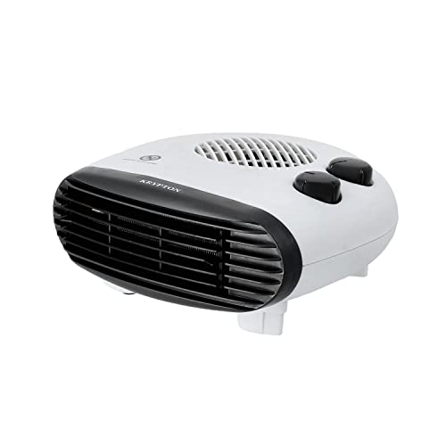 Krypton Fan Heater KNFH6252 | 2 Heating Powers 1000W/2000W | Cool/Warm/Hot Wind | Adjustable Thermostat | Power Light Indicator | Carry Handle | AC 220240V
