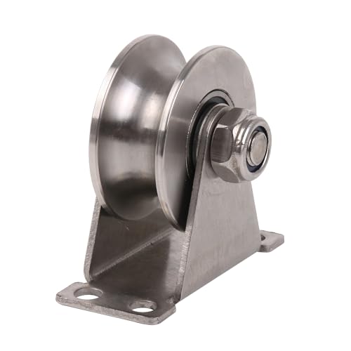 CNBTR U Shaped Track Sliding Door Roller for Tracks Bracket Wheel 1.89 Inch 100 Lbs
