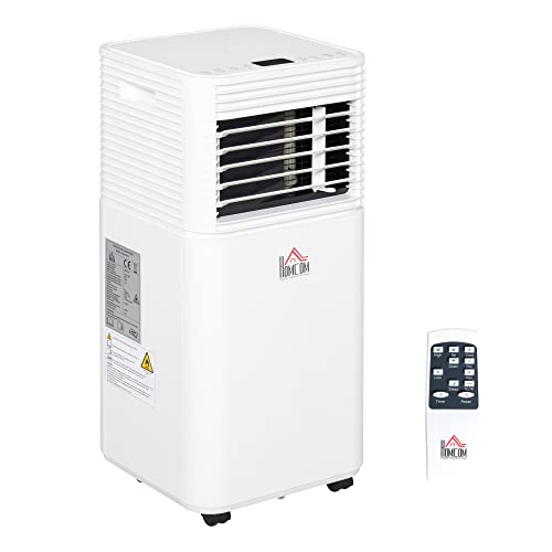 Flash Deals - 40% OFF HOMCOM 7000 BTU Portable Mobile Air Conditioner for Cooling, Dehumidifying, and Ventilating with Remote Control, White 🔥 Cashback up to 70% HOMCOM 7000 BTU Portable Mobile Air Conditioner for Cooling, Dehumidifying, and Ventilating with Remote Control, White