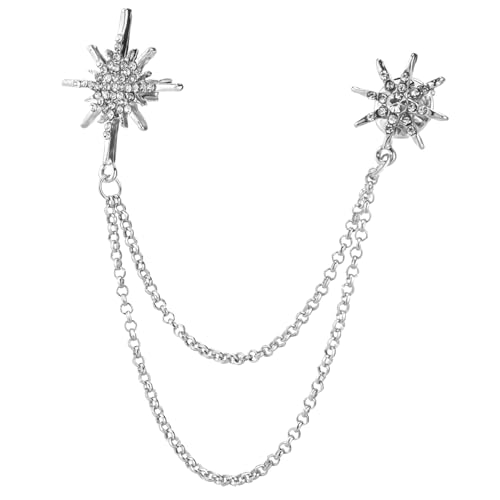 Broche broche pin strass étincelante et pampilles pour une élégance raffinée en soirée