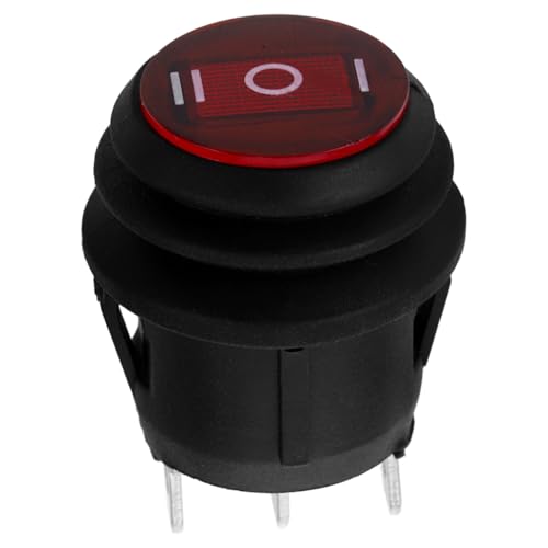 Interrupteur à bascule rond 3 broches ON/OFF étanche 6A 250V SPDT