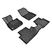 3D MAXpider Custom Fit KAGU Floor Mat (BLACK) for 2016-2021 MAZDA CX-3 - 1ST ROW 2ND ROW