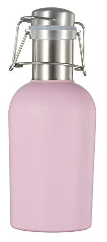 Visol Cassis Matte Pink Stainless Steel 32oz Beer Growler