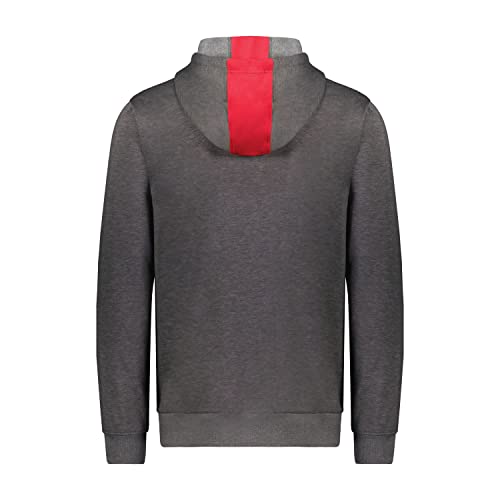 Augusta Sportswear Boys' Youth Three-Season Fleece Full Zip Hoodie, Scarlet/Carbon Heather, X-Large2