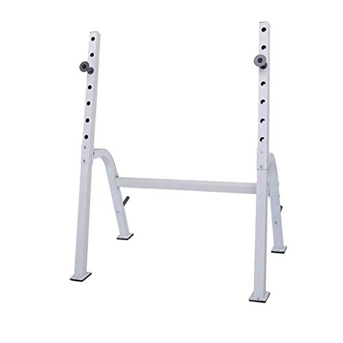 CCKUYT Soporte para sentadillas para deportes y fitness, para levantamiento de pesas, dispositivo de entrenamiento de fuerza, equipo de fitness para el hogar, estante para pesas en el hogar, estante