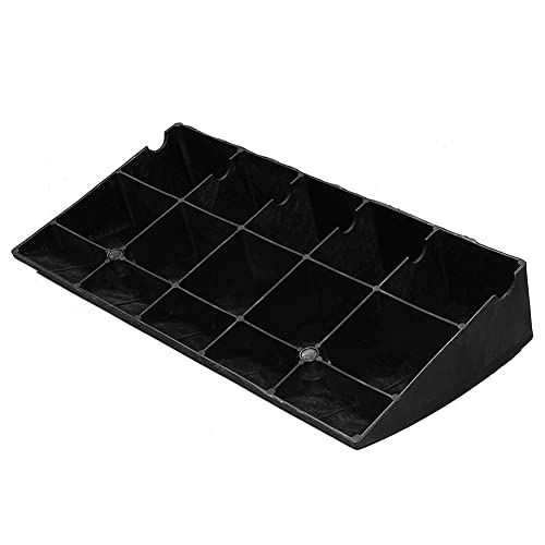 Rampa de Umbral de Caucho para Scooter y Moto, 49x27x11cm Amarilla miniatura 3