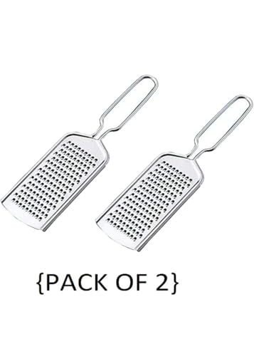 Image of Stainless Steel Grater, Kitchen Grater, Vegetable Grater, Cheese Grater, Hand Grater, Manual Vegetable Grater, Kitchen, (Pack of 2)