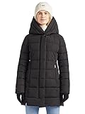 khujo Damen Jacke SILLA2 tailliert wattiert gesteppt Kapuze Zwei-Wege-Reißverschluss einfarbig