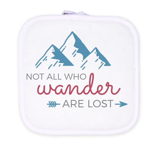 Mystic Sloth Inspirational Quote Hot Pad (Not All Who Wander are Lost)