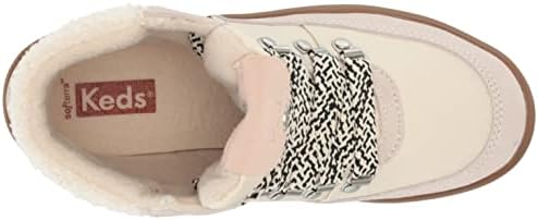 Keds Women's Midland Boot Suede/Twill Rain, TAN, 7.5 | Image 4