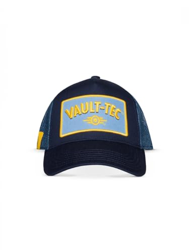 Fallout Vault-Tec Unisex Cap Blue 50% Baumwolle 50% Polyester Bethesda Fan-Merch Gaming Geschenke