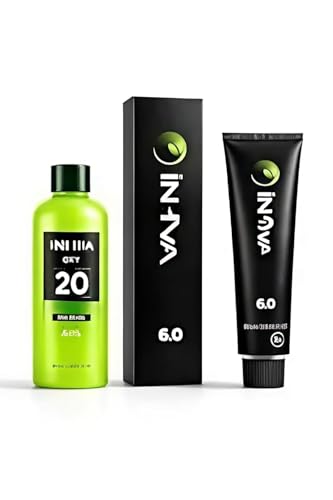 Image of Professional Ammonia Free Hair Colour Cream No. 3 Dark Brown 60g + 20 vol 6% 90ml developer | Long Lasting Color | Smooth Creme Formula | Salon Quality | combo